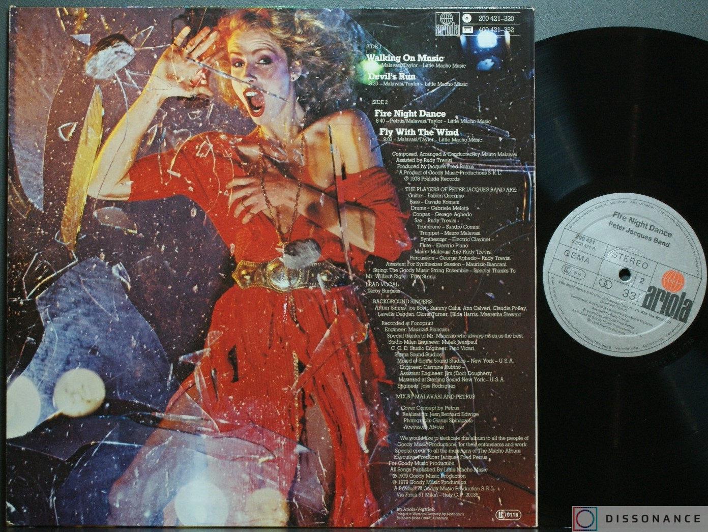 Виниловая пластинка Peter Jacques Band - Fire Night Dance (1978) - фото 1