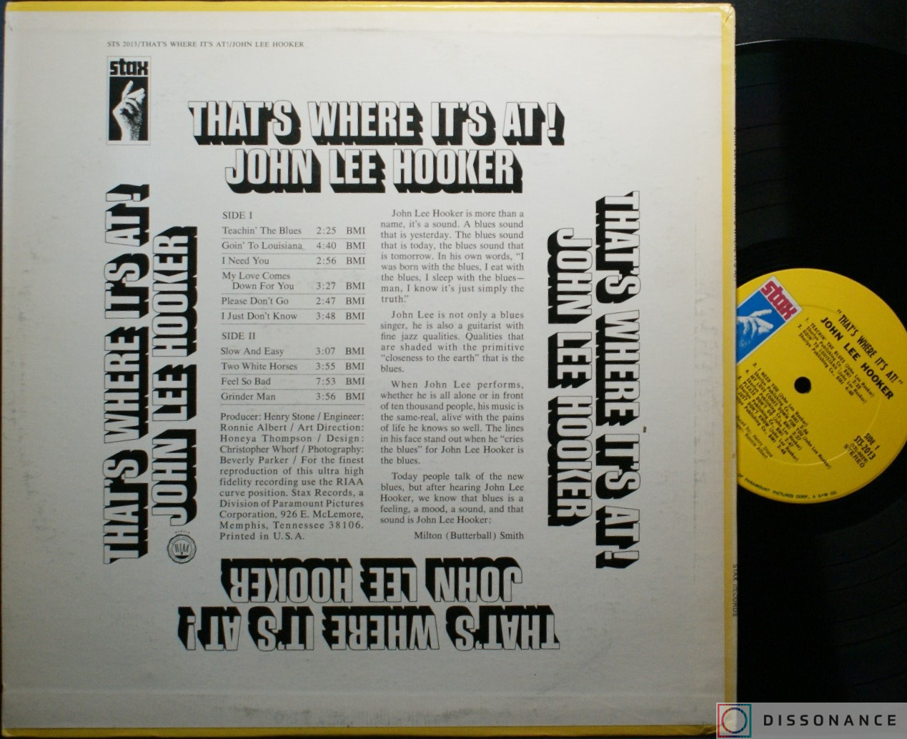 Виниловая пластинка John Lee Hooker - That's Where It's At (1969) - фото 1