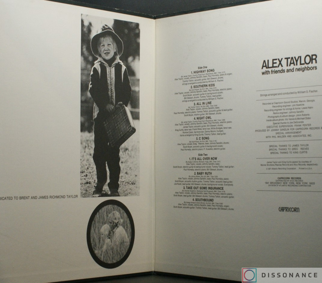 Виниловая пластинка Alex Taylor - With Friends And Neighbours (1971) - фото 1