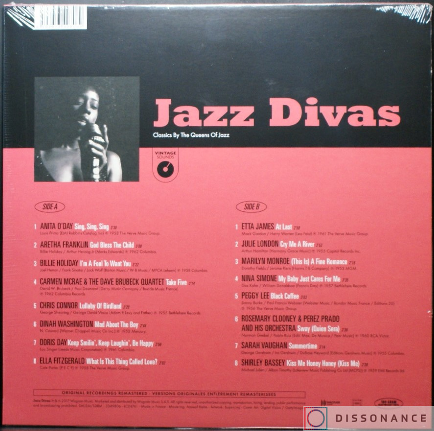 Виниловая пластинка V/A - Jazz Divas (2017) - фото 1