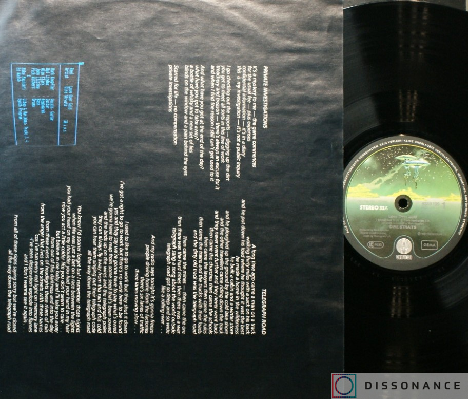 Виниловая пластинка Dire Straits - Love Over Gold (1982) - фото 2