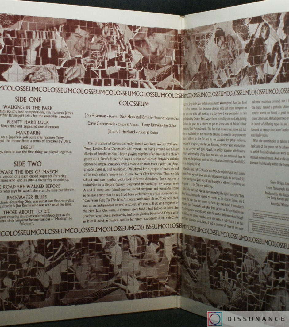 Виниловая пластинка Colosseum - Those Who Are About To Die (1969) - фото 1