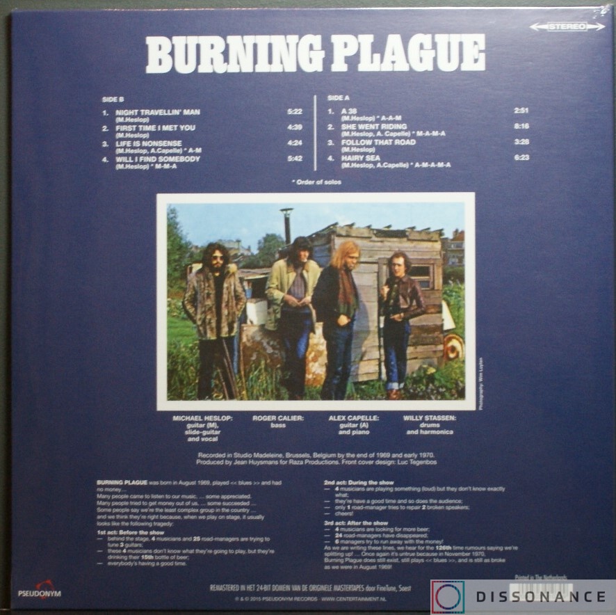 Виниловая пластинка Burning Plague - Burning Plague (1970) - фото 1