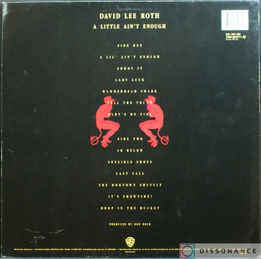 Виниловая пластинка David Lee Roth - Little Aint Enough (1991) - фото 1