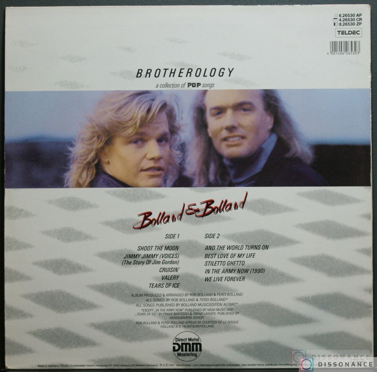 Виниловая пластинка Bolland And Bolland - Brotherlogy (1987) - фото 1