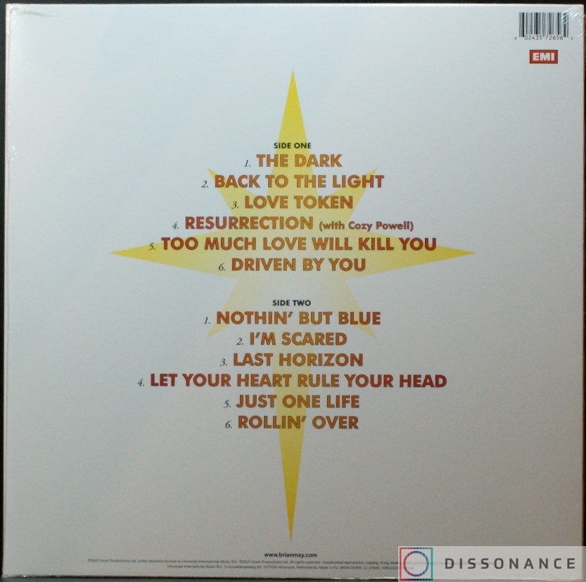Виниловая пластинка Brian May - Back To The Light (1992) - фото 1