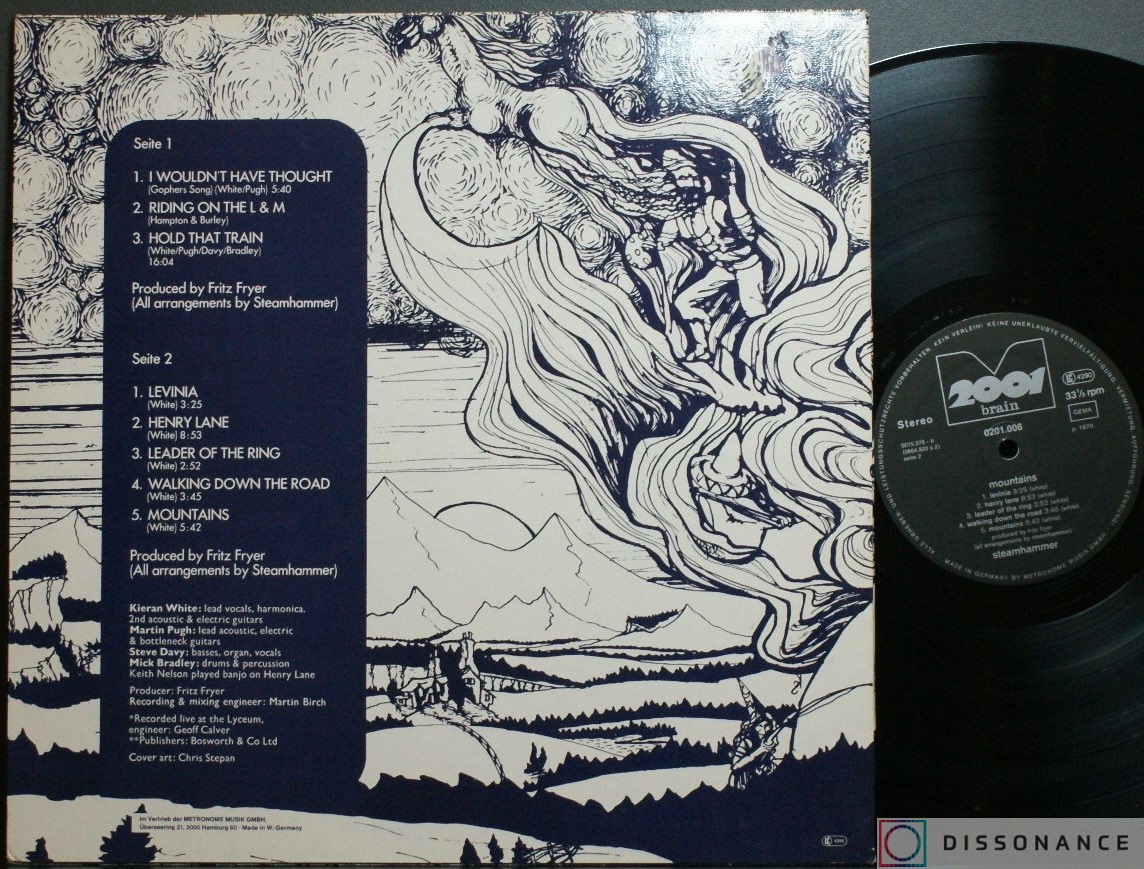 Виниловая пластинка Steamhammer - Mountains (1970) - фото 1