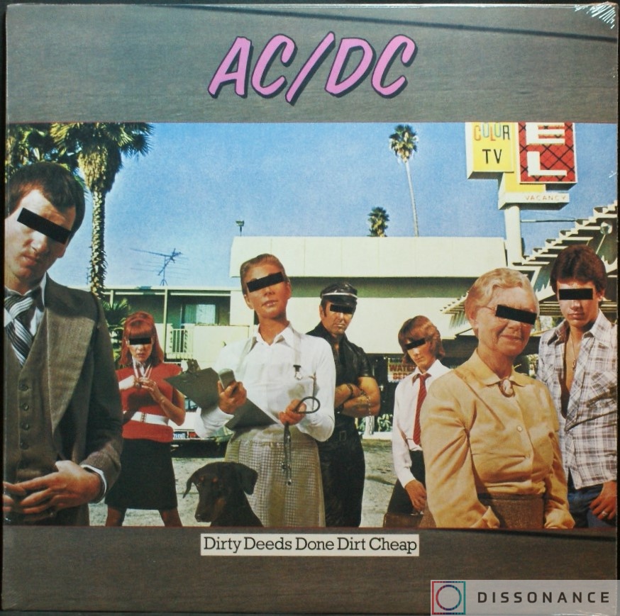 Виниловая пластинка Ac/Dc - Dirty Deeds Done Dirt Cheap (1976) - фото обложки