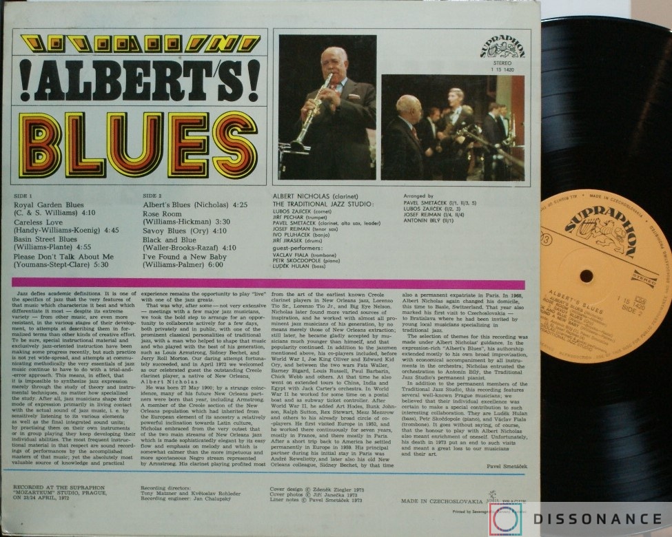 Виниловая пластинка V/A - Alberts Blues (1974) - фото 1