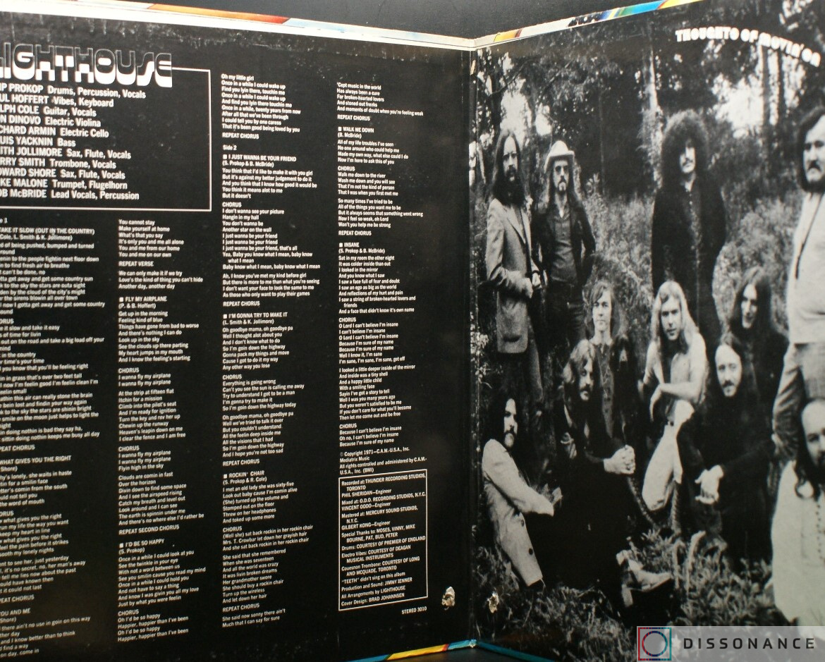 Виниловая пластинка Lighthouse - Thoughts Of Movin On (1971) - фото 1
