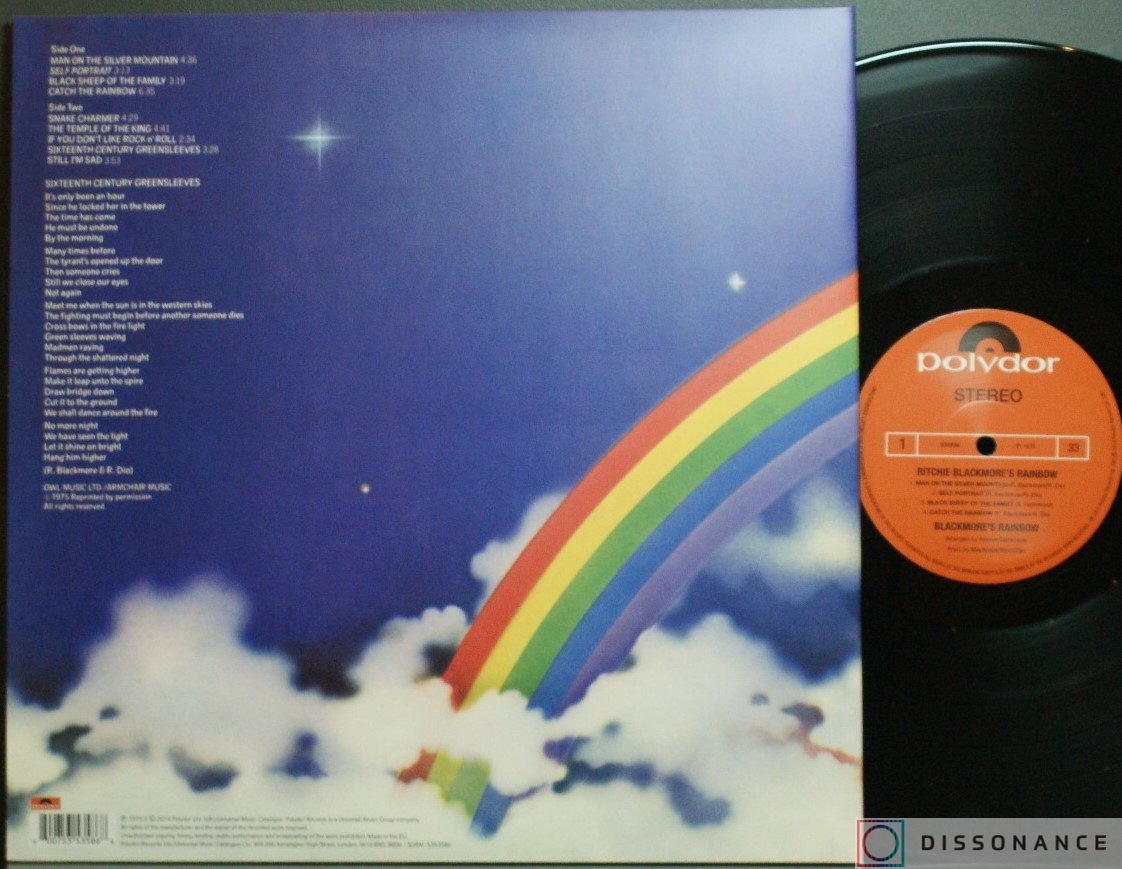 Виниловая пластинка Rainbow - Ritchie Blackmores Rainbow (1975) - фото 1