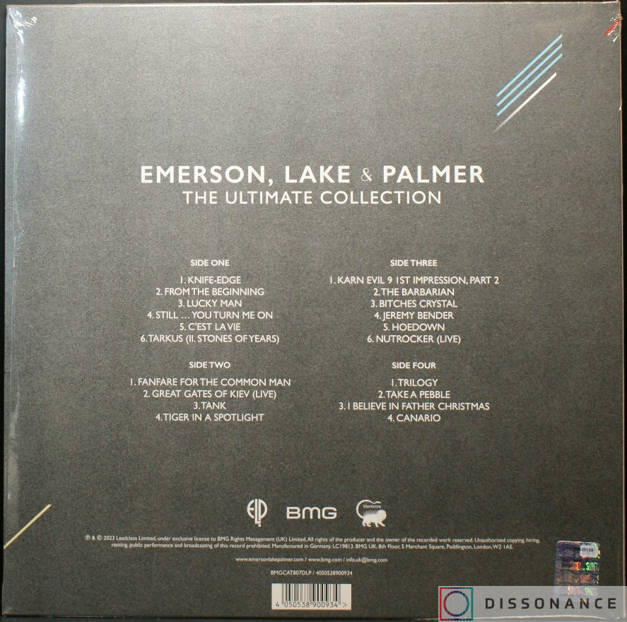 Виниловая пластинка Emerson Lake And Palmer - Ultimate Collection (2004) - фото 1