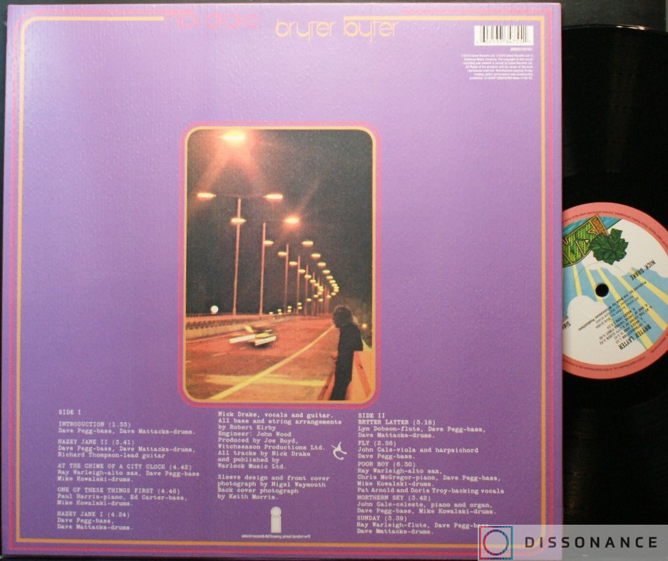 Виниловая пластинка Nick Drake - Bryter Later (1970) - фото 1