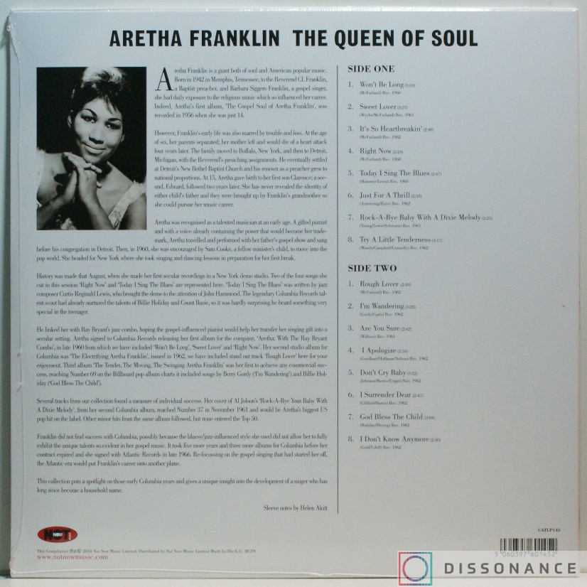 Виниловая пластинка Aretha Franklin - The Queen Of Soul (2018) - фото 1