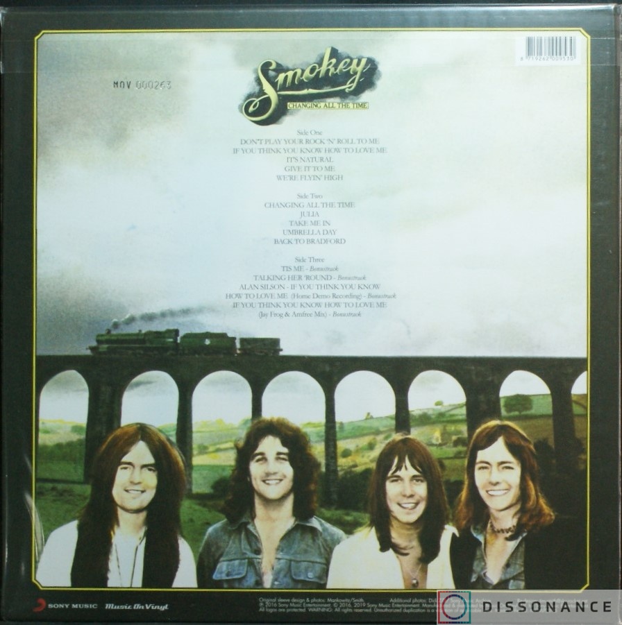 Виниловая пластинка Smokie - Changing All The Time (1975) - фото 1