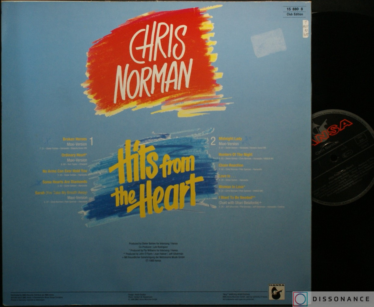 Виниловая пластинка Chris Norman - Some Hearts Are Diamonds (1988) - фото 1