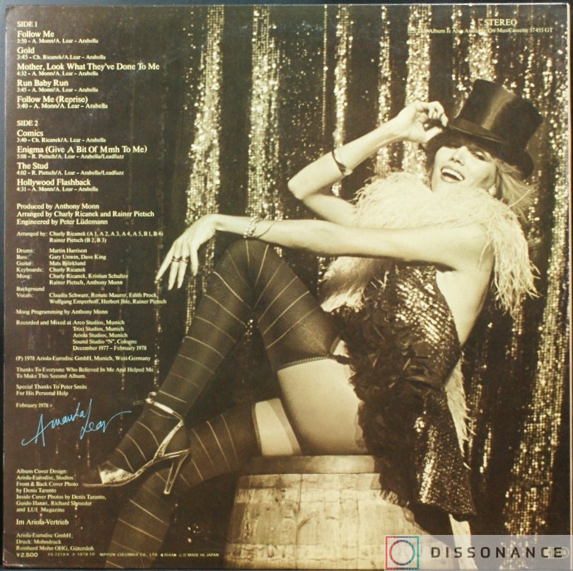 Виниловая пластинка Amanda Lear - Sweet Revenge (1978) - фото 2