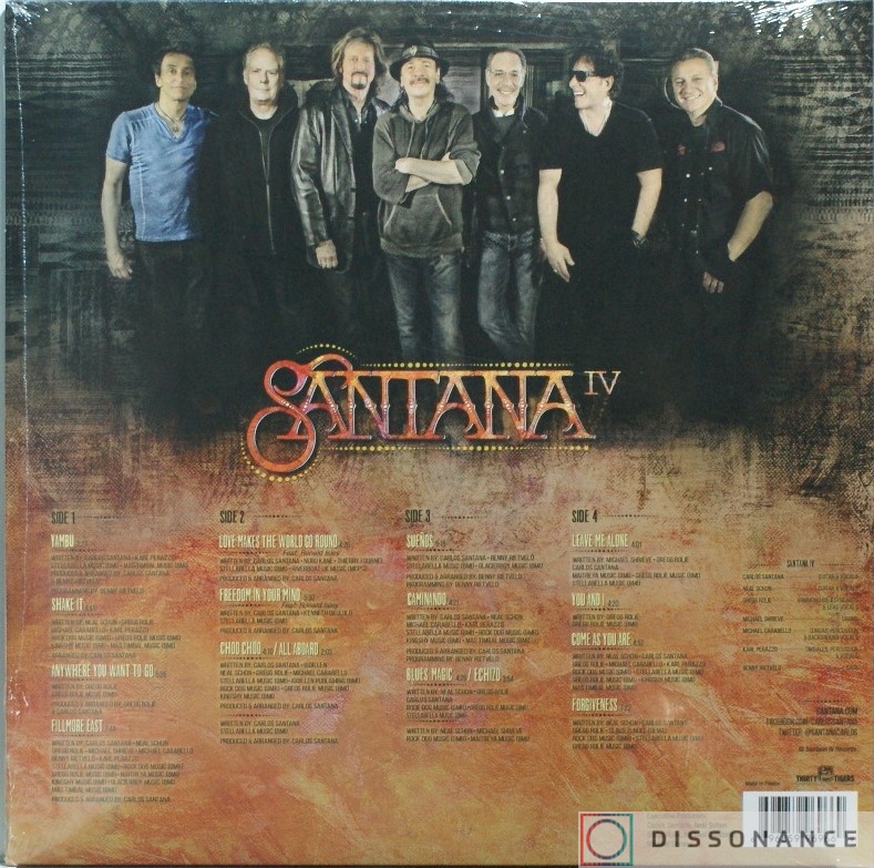 Виниловая пластинка Santana - Santana 4 (2016) - фото 1