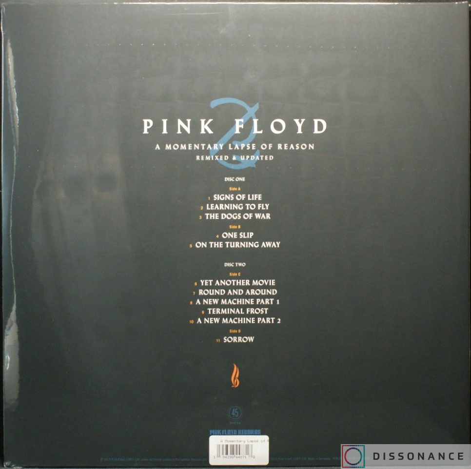 Виниловая пластинка Pink Floyd - Momentary laps Of Reason (1987) - фото 1