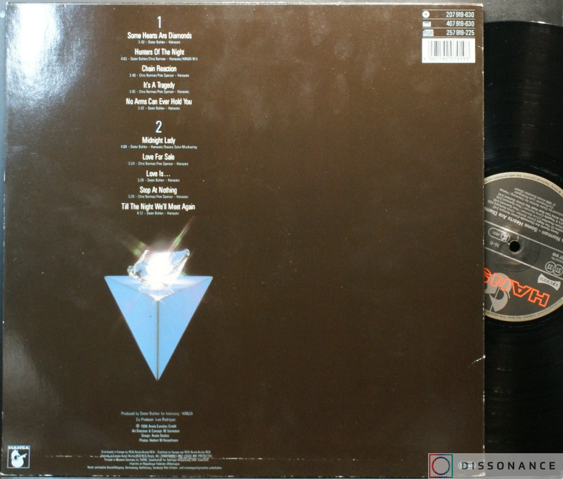 Виниловая пластинка Chris Norman - Some Hearts Are Diamonds (1986) - фото 1