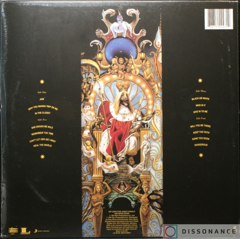 Виниловая пластинка Michael Jackson - Dangerous (1991) - фото 1