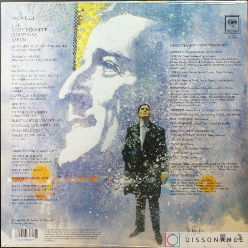Виниловая пластинка Tony Bennett - Snowfall Christmas Album (1968) - фото 1