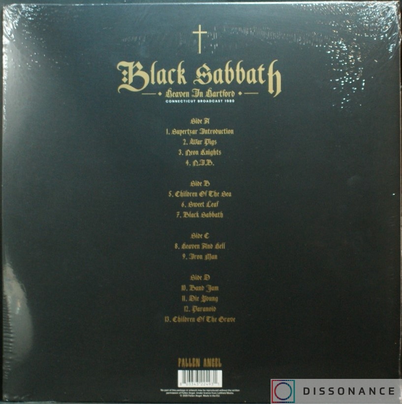 Виниловая пластинка Black Sabbath - Heaven In Hartford (1980) - фото 1