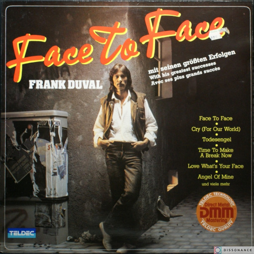 Виниловая пластинка Frank Duval - Face To Face (1982)