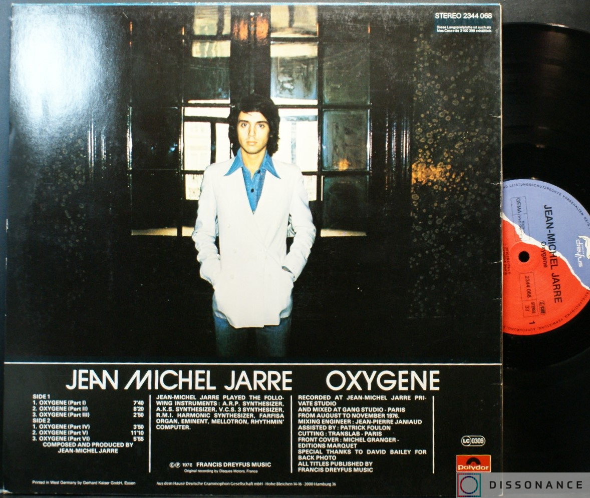Виниловая пластинка Jean Michel Jarre - Oxygene (1976) - фото 1