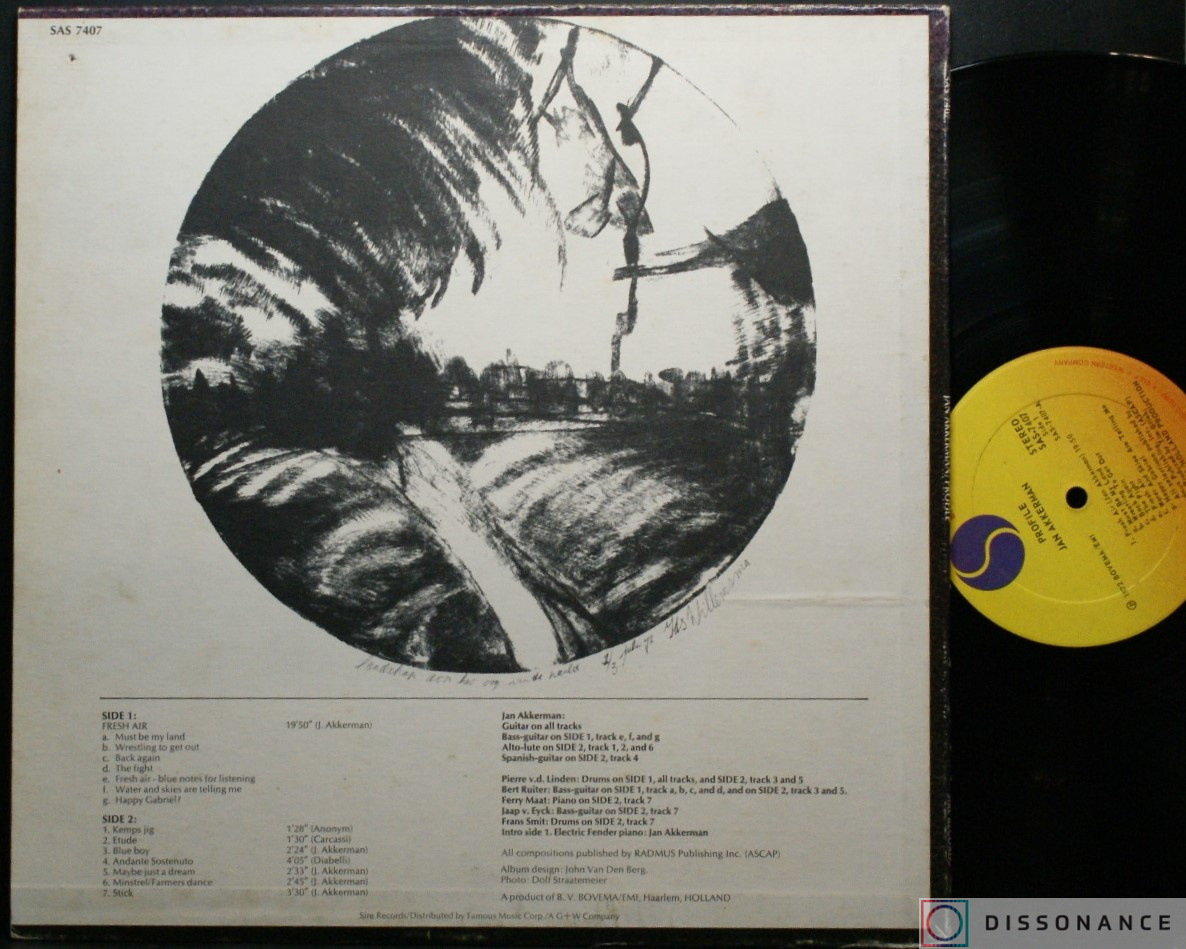 Виниловая пластинка Ian Akkerman - Ian Akkerman Profile (1972) - фото 1