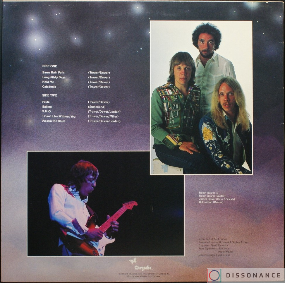 Виниловая пластинка Robin Trower - Long Misty Days (1976) - фото 1