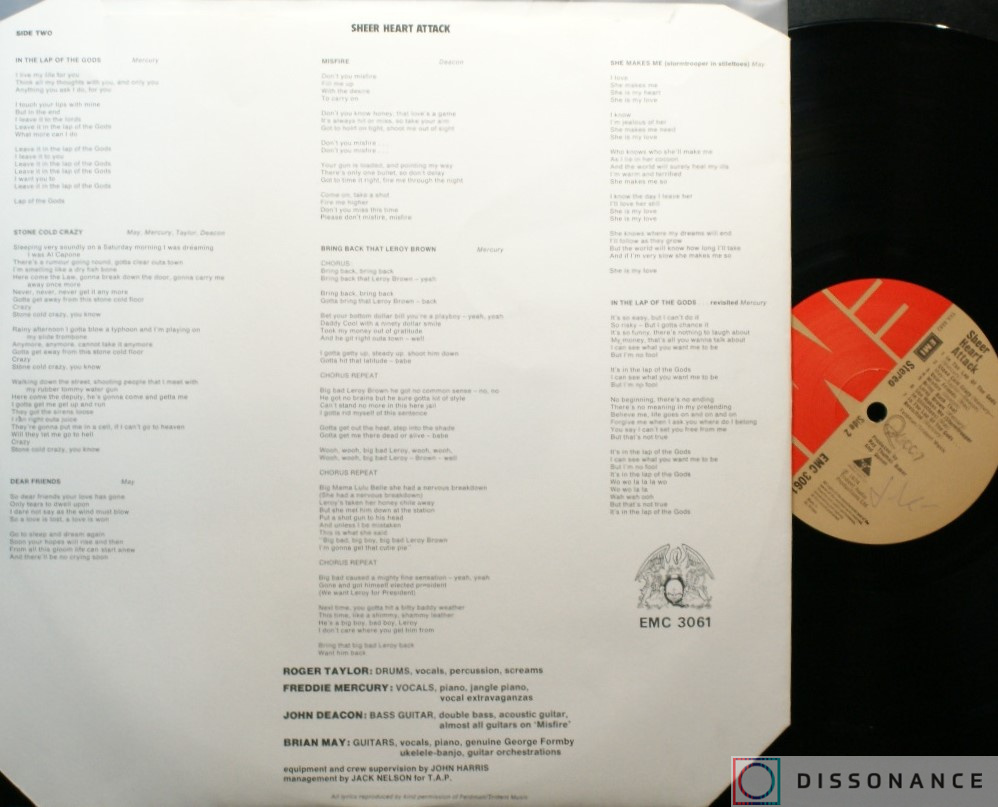 Виниловая пластинка Queen - Sheer Heart Attack (1974) - фото 2