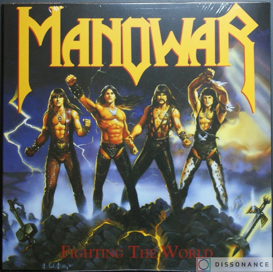 Виниловая пластинка Manowar - Fighting The World (1987) - фото обложки