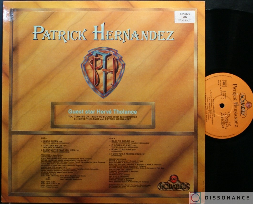 Виниловая пластинка Patrick Hernandez - Born To Be Alive (1979) - фото 1