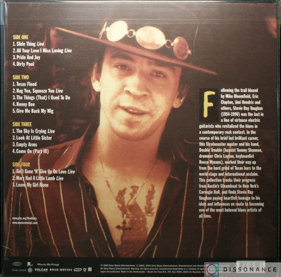 Виниловая пластинка Stevie Ray Vaughan - Martin Scorsese Presents (2003) - фото 1