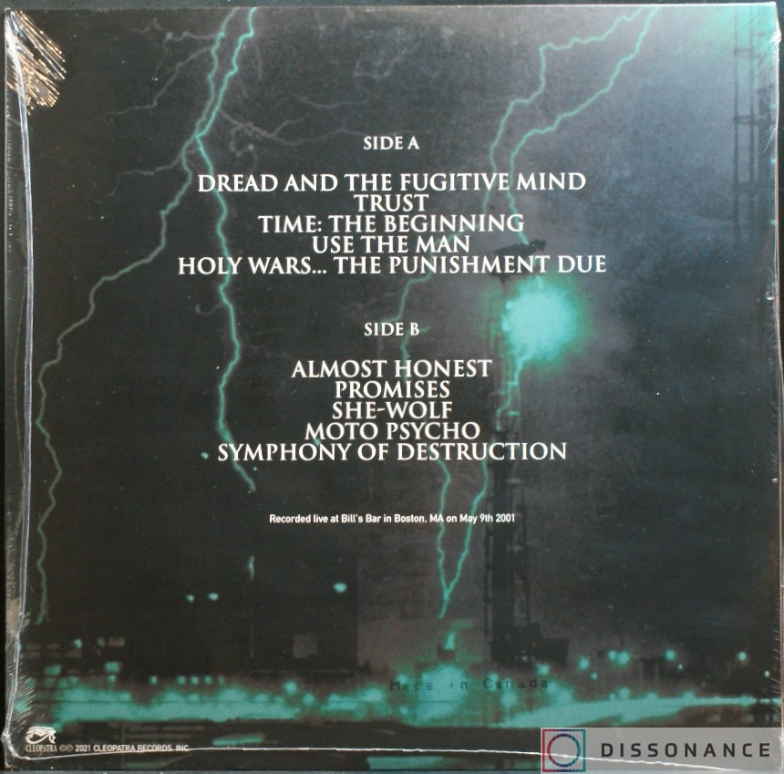Виниловая пластинка Megadeth - Unplugged In Boston (2001) - фото 1