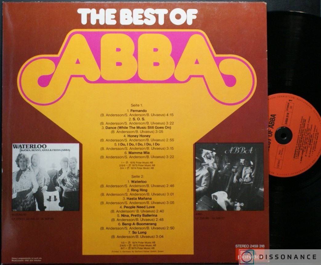Виниловая пластинка Abba - Abba Best Of (1976) - фото 1