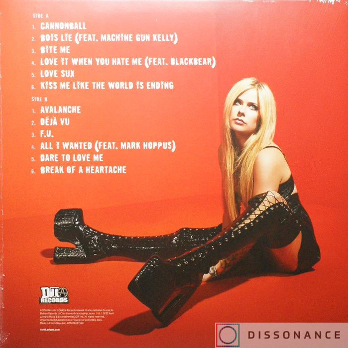 Виниловая пластинка Avril Lavigne - Love Sux (2022) - фото 1