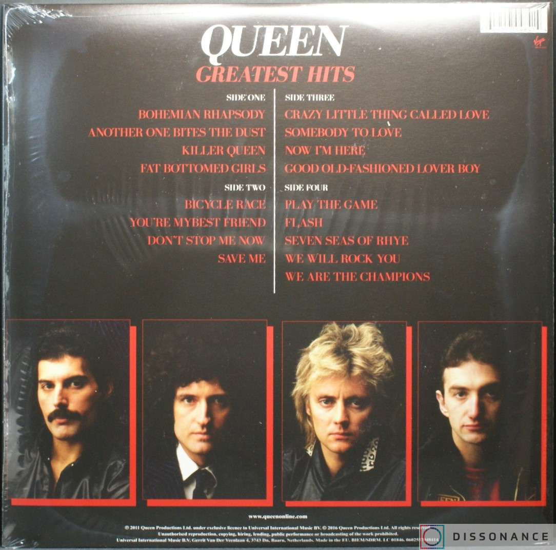 Виниловая пластинка Queen - Greatest Hits Of Queen (2011) - фото 1