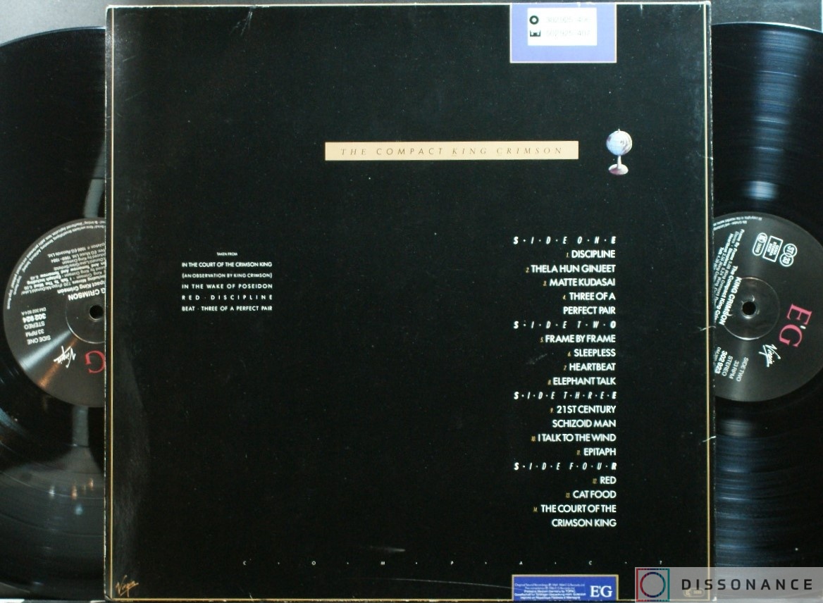 Виниловая пластинка King Crimson - Compact King Crimson (1986) - фото 2