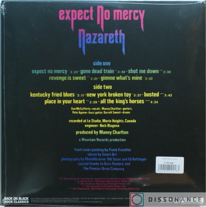 Виниловая пластинка Nazareth - Expect No Mercy (1977) - фото 1
