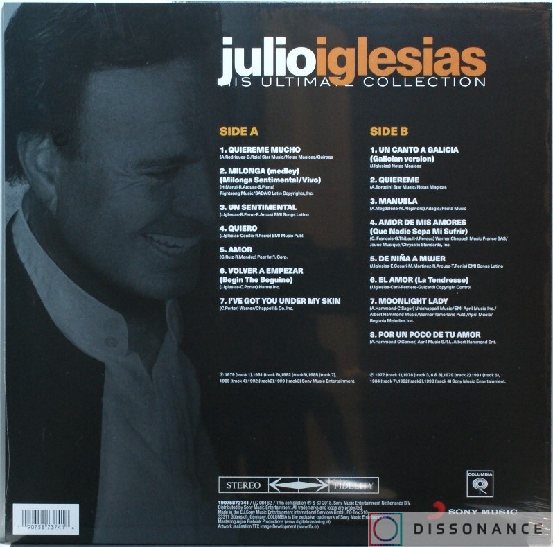 Виниловая пластинка Julio Iglesias - Ultimate Collection Of Julio Iglesias (2018) - фото 1