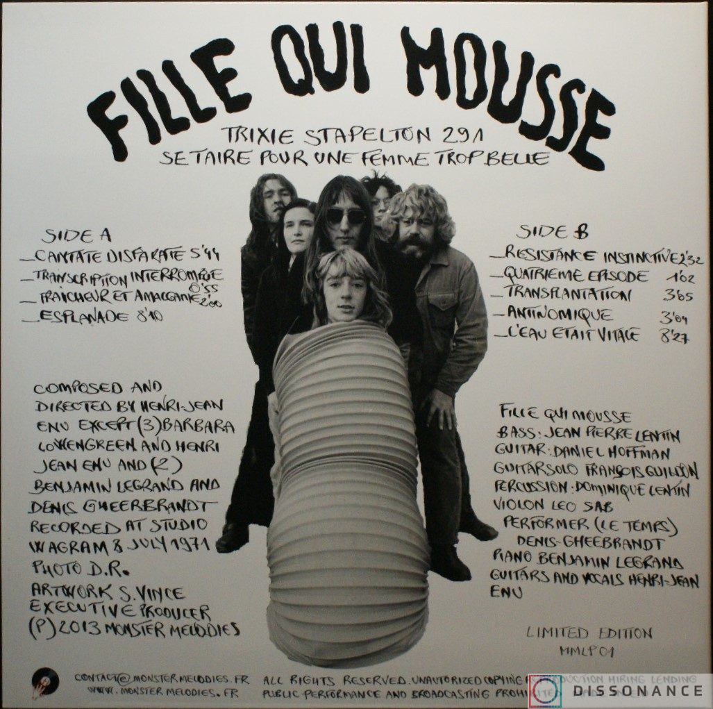 Виниловая пластинка Fille Qui Mousse - Trixie Stapelton 291 (1972) - фото 2