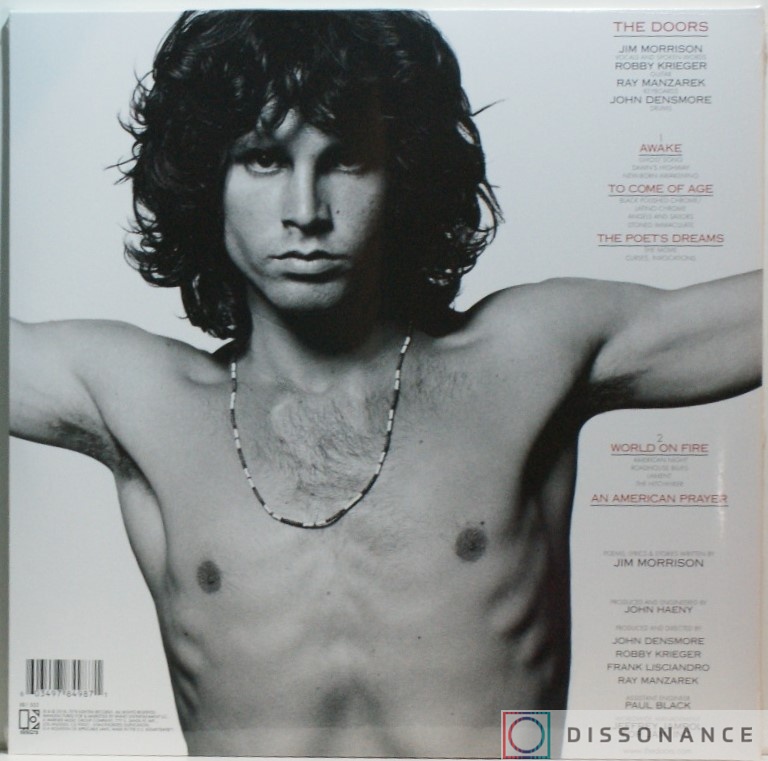 Виниловая пластинка Jim Morrison - American Prayer (1978) - фото 1