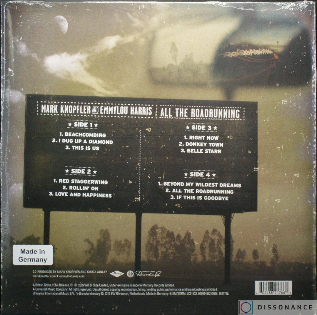 Виниловая пластинка Mark Knopfler - All The Roadrunning (2006) - фото 1