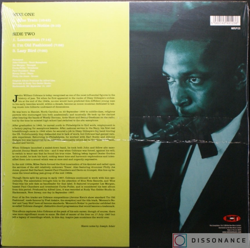 Виниловая пластинка John Coltrane - Blue Train (1957) - фото 1