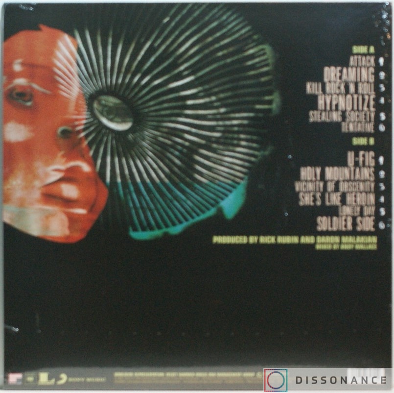 Виниловая пластинка System Of A Down - Hypnotize (2005) - фото 1