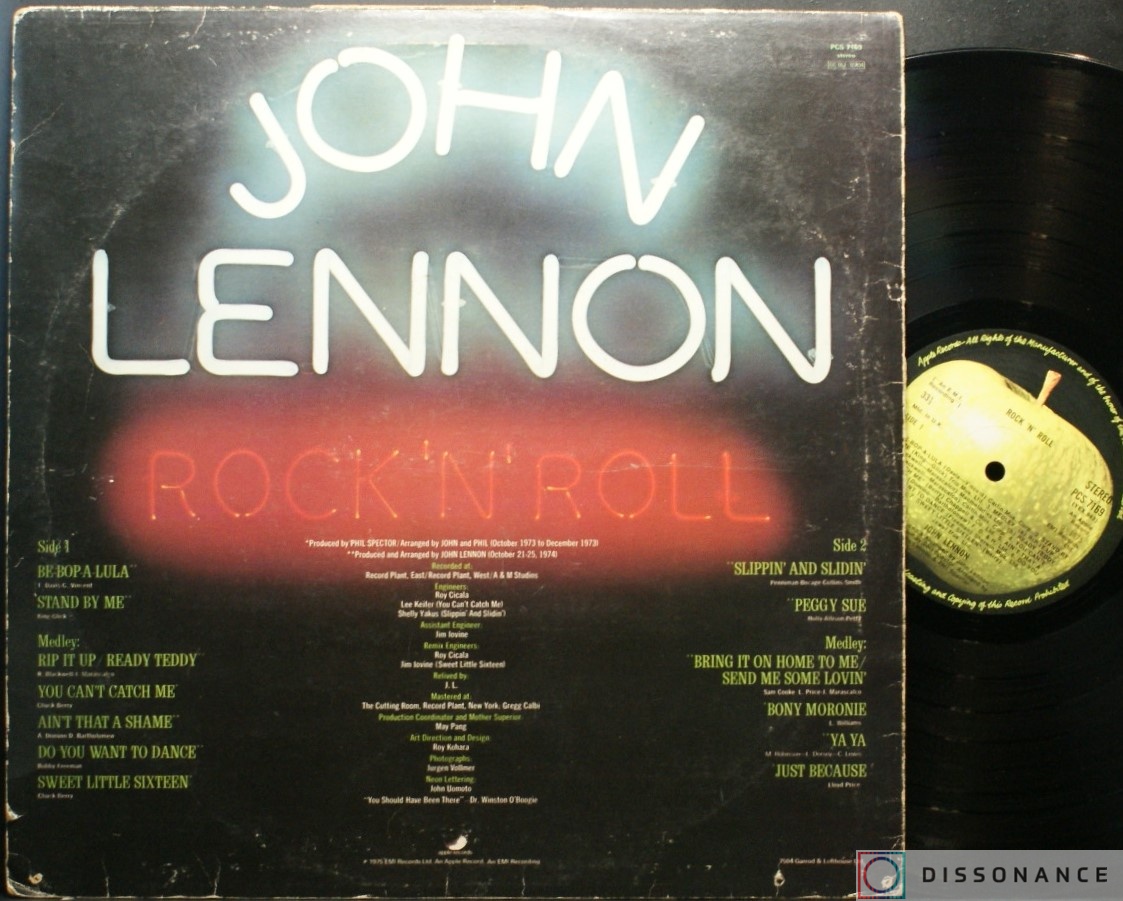 Виниловая пластинка John Lennon - Rock And Roll (1975) - фото 1