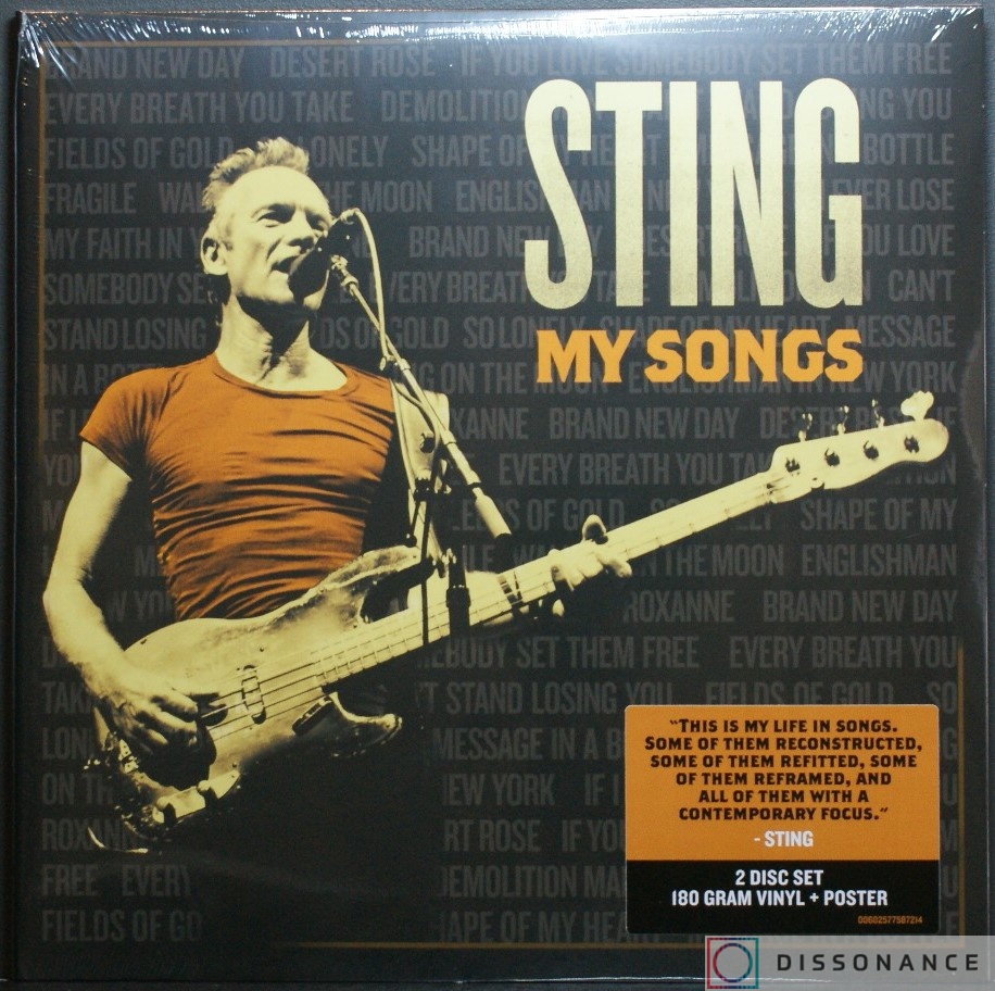 Виниловая пластинка Sting - My Songs (2019) - фото обложки