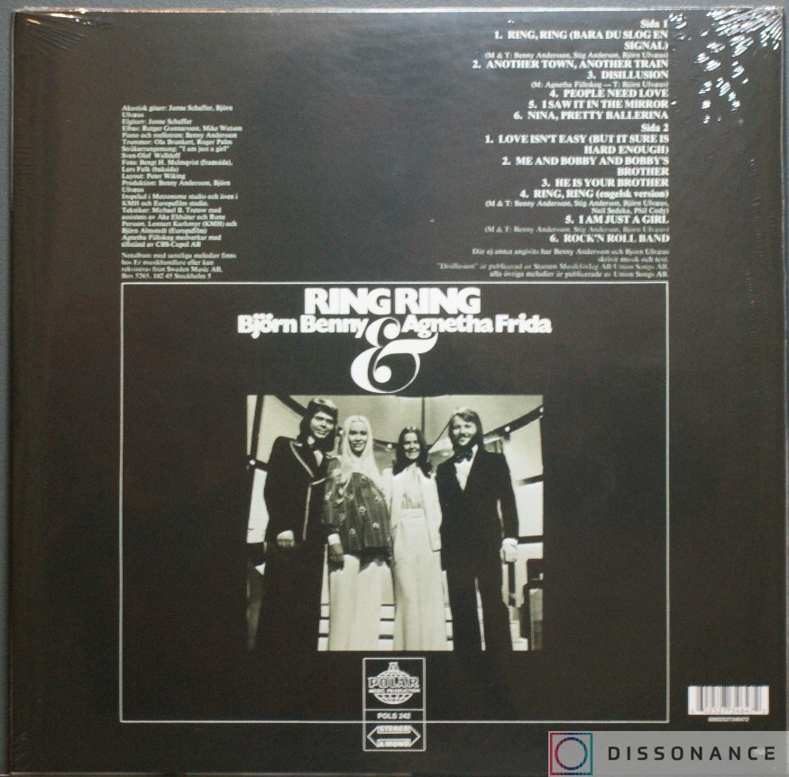 Виниловая пластинка Abba - Ring Ring (1973) - фото 1